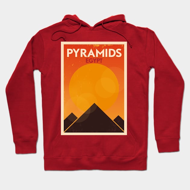 Egypt Poster Design Hoodie by kursatunsal